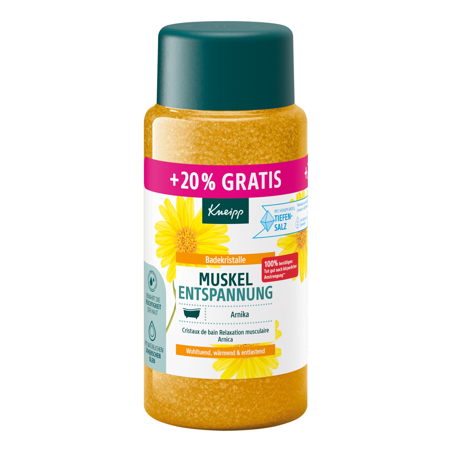 Arnica bath crystals muscle relaxation