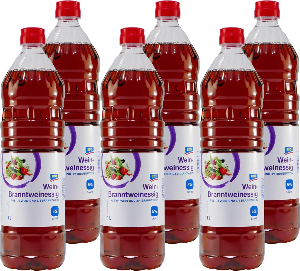 aro spirit vinegar 5% acidity (8 x 1.0L)