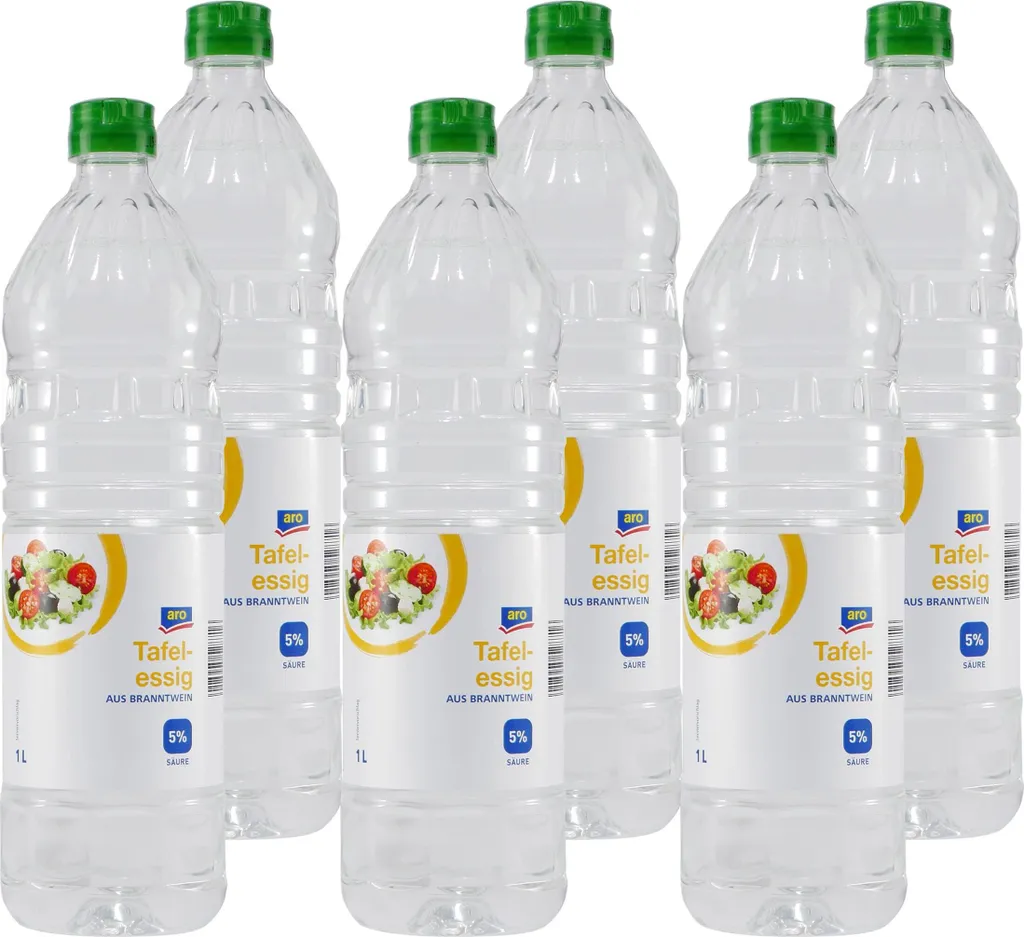 aro table vinegar 5% acidity (8 x 1.0L)