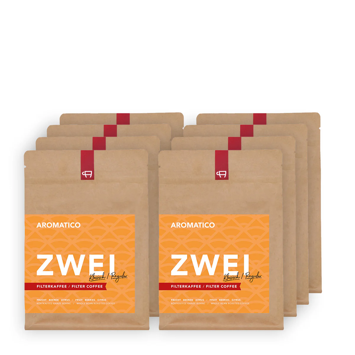 Aromatico ZWEI Filterkaffee gemahlen Sparpaket (2 kg)