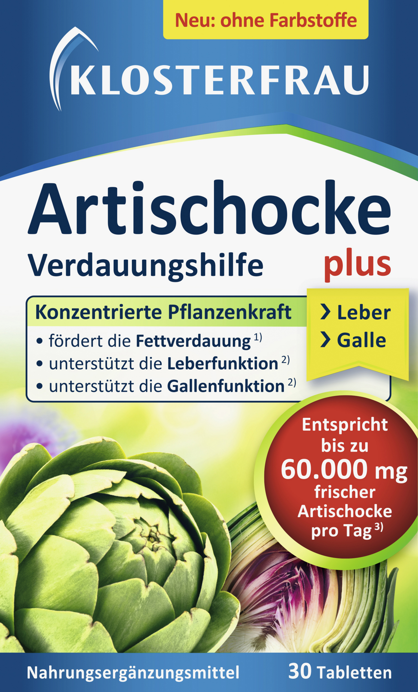 Artichoke plus dandelion + ginger tablets