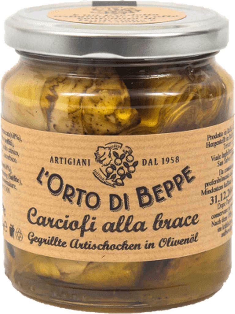 Grilled artichokes 314 ml. - Lorto di Beppe