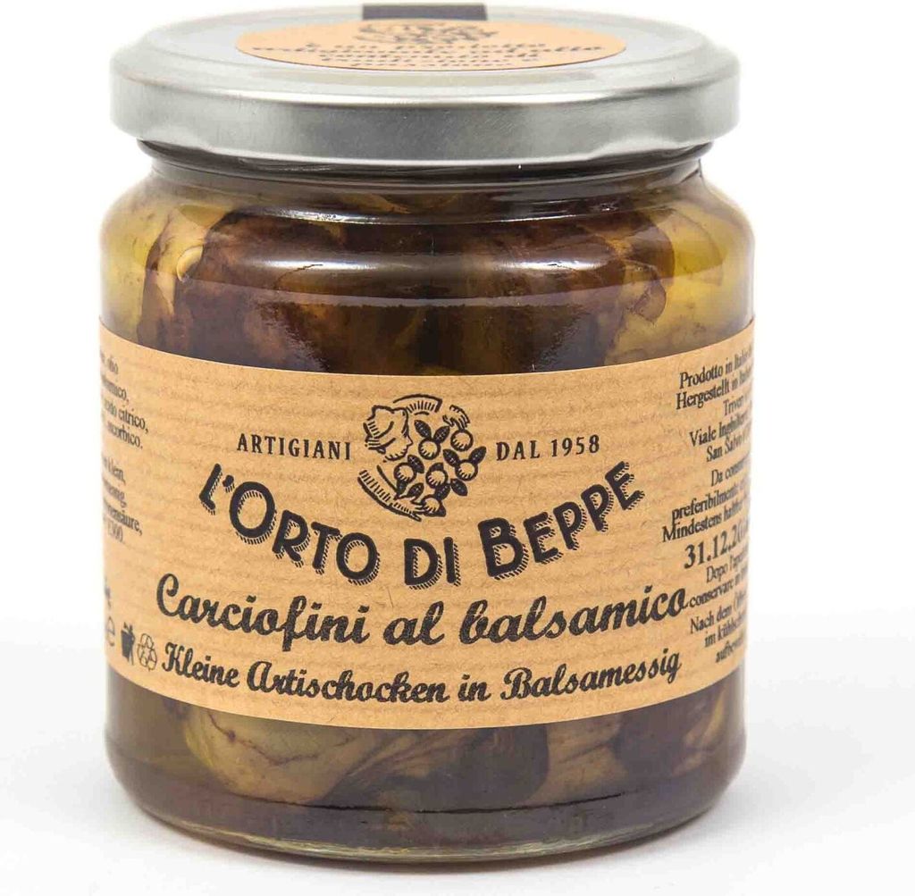 Artichokes in balsamic vinegar 314 ml. - Lorto di Beppe