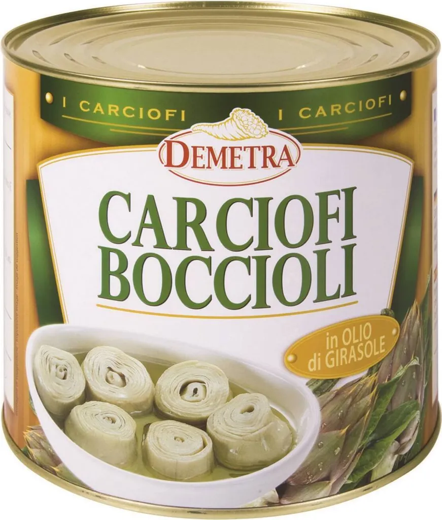 Artichoke buds in sunflower oil 2400 gr. - Demetra