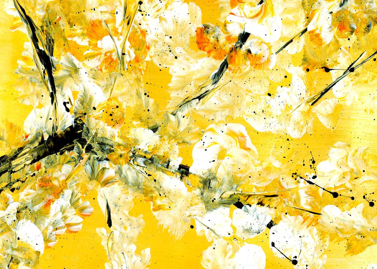 As creation canvas picture art yellow dd123069