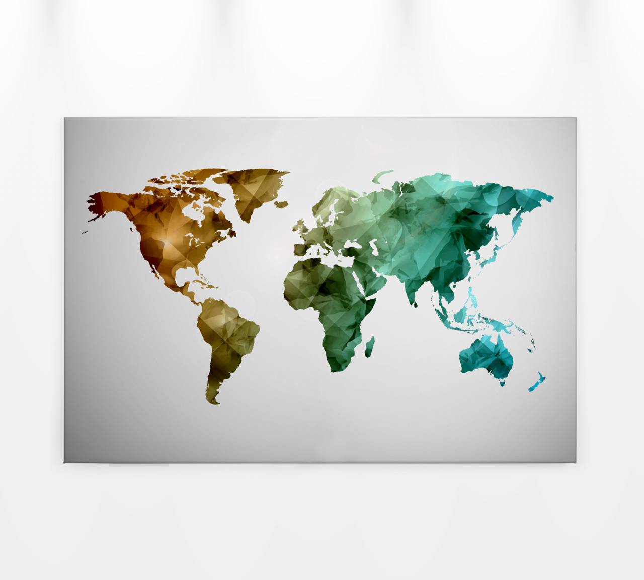 As creation canvas image world map green DD120341