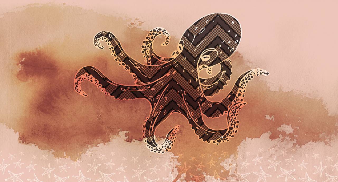 A.S. Creation As Photo Wallpaper Octopus Design Atelier 47 Dd118235