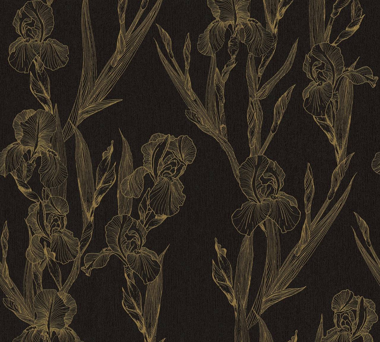 A.S. Creation As Non-Woven Wallpaper Daniel Hechter 6 Flower Wallpaper Black 375263