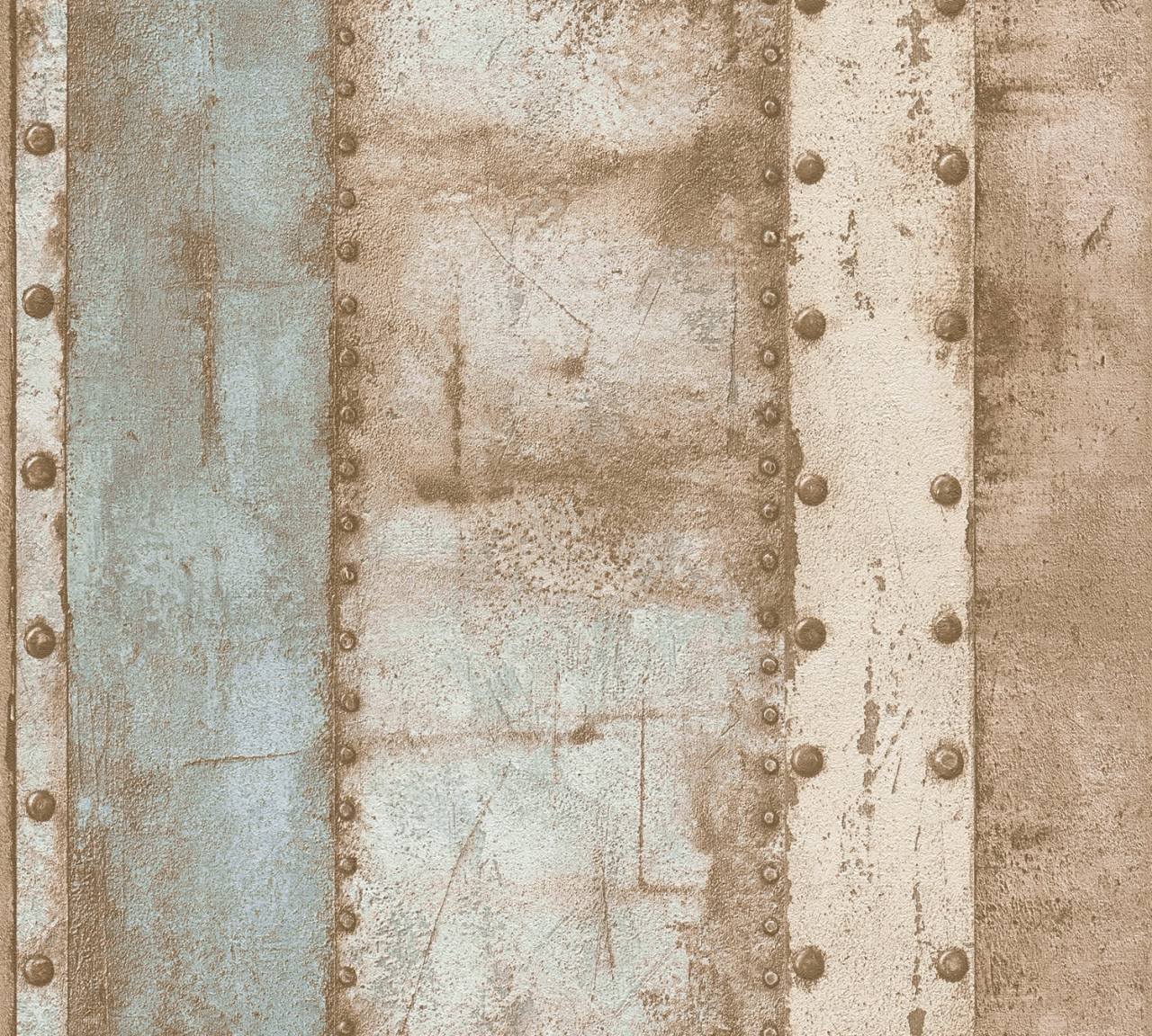 A.S. Creation As Non-Woven Wallpaper Industrial Design Wallpaper In Beige/Cream 377431