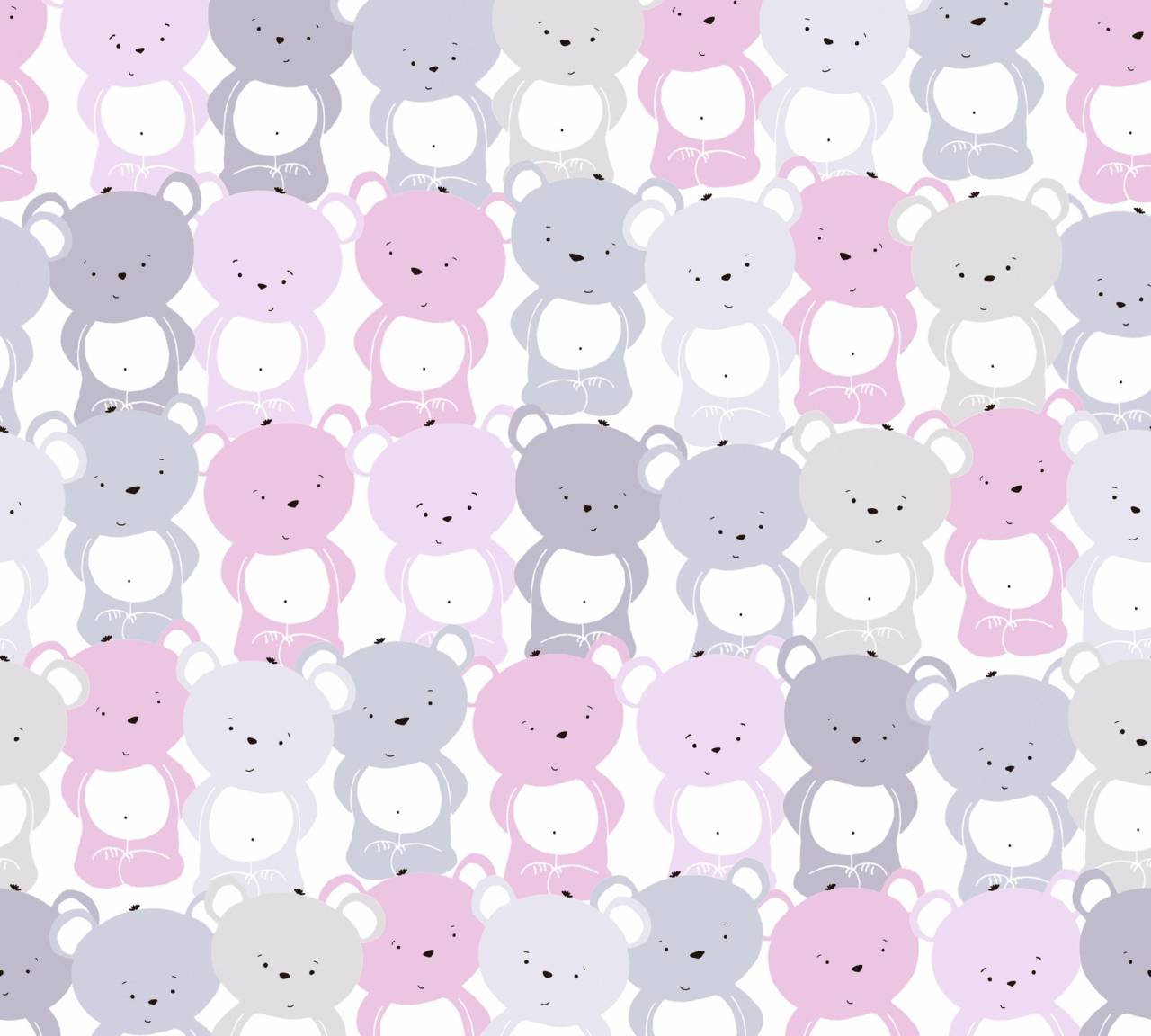 As fleece wallpaper Little Love Wallpaper with animals pink 381292