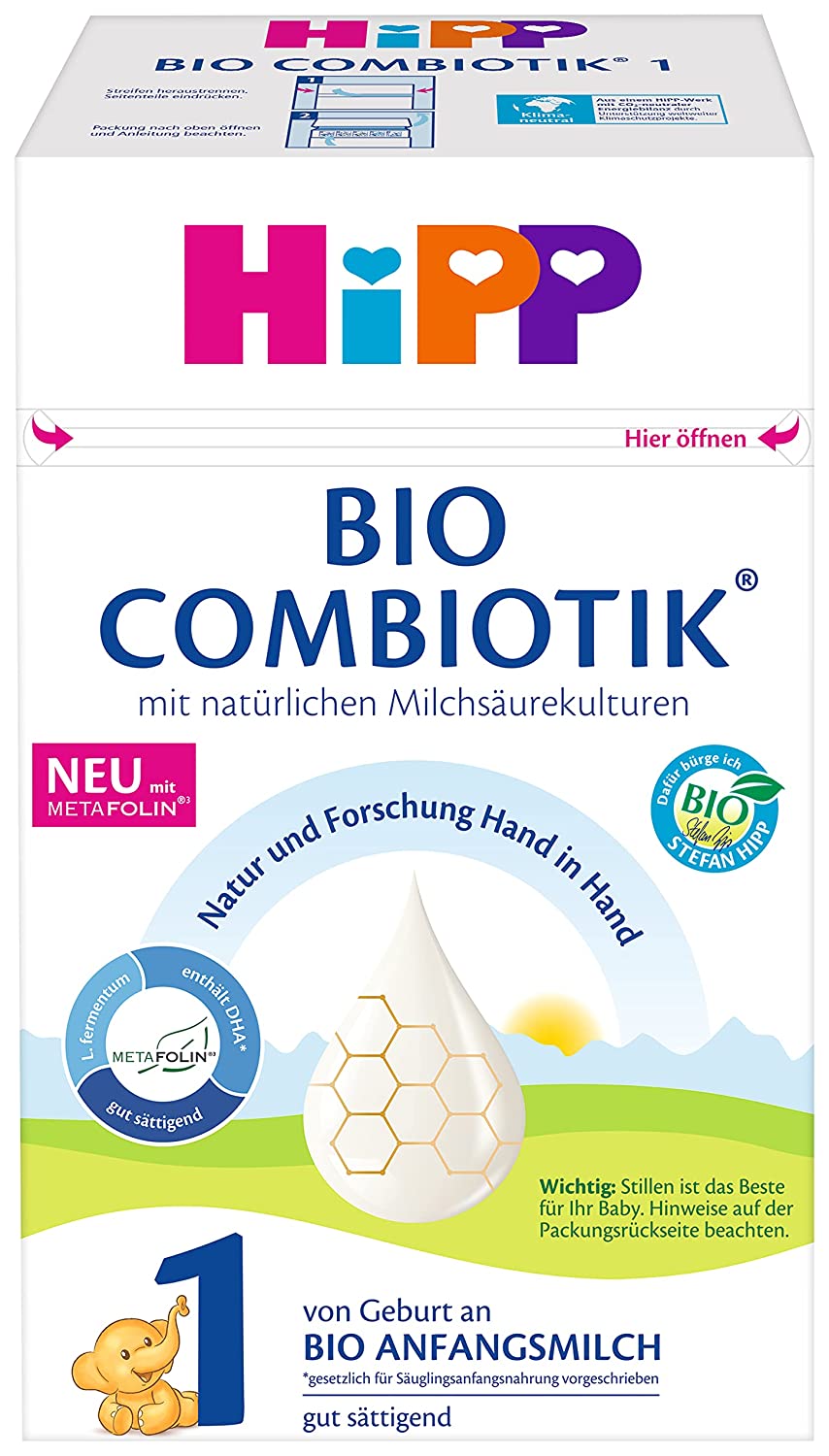 HiPP Bio Milchnahrung, 1 BIO Combiotik, Anfangsmilch, 600g