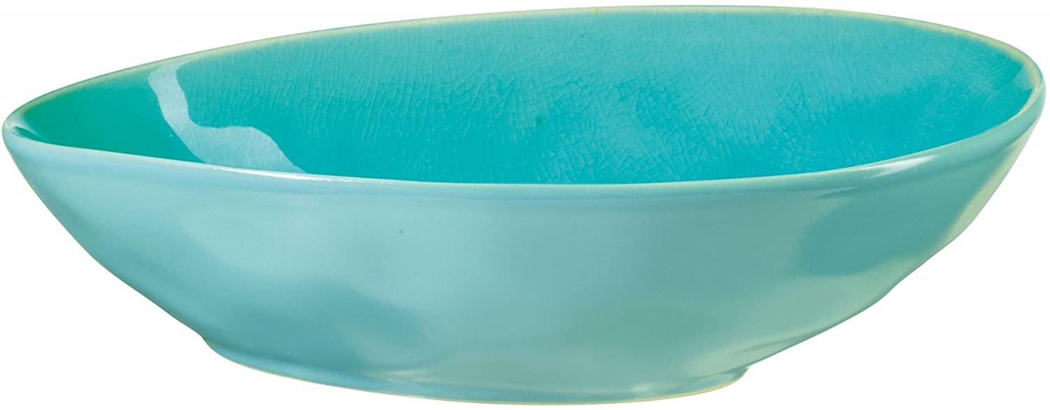 ASA 12054098 Soup Plate - Salad Bowl - Earthenware - Turque/Turquoise 19.5 x 18 x 6 cm