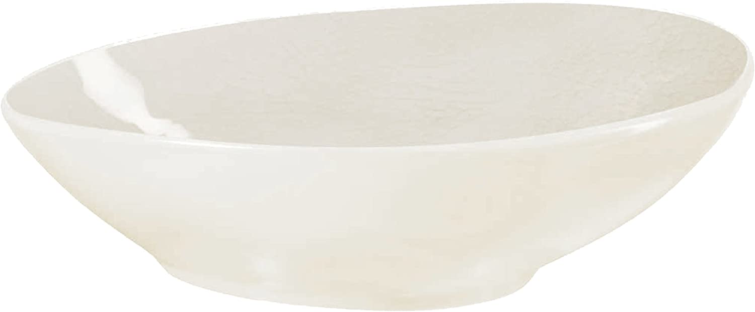 ASA 12123098 Oval Olive Dish/Bowl, Porcelain, Champagne/Cream 4.5 x 16 x 12 cm