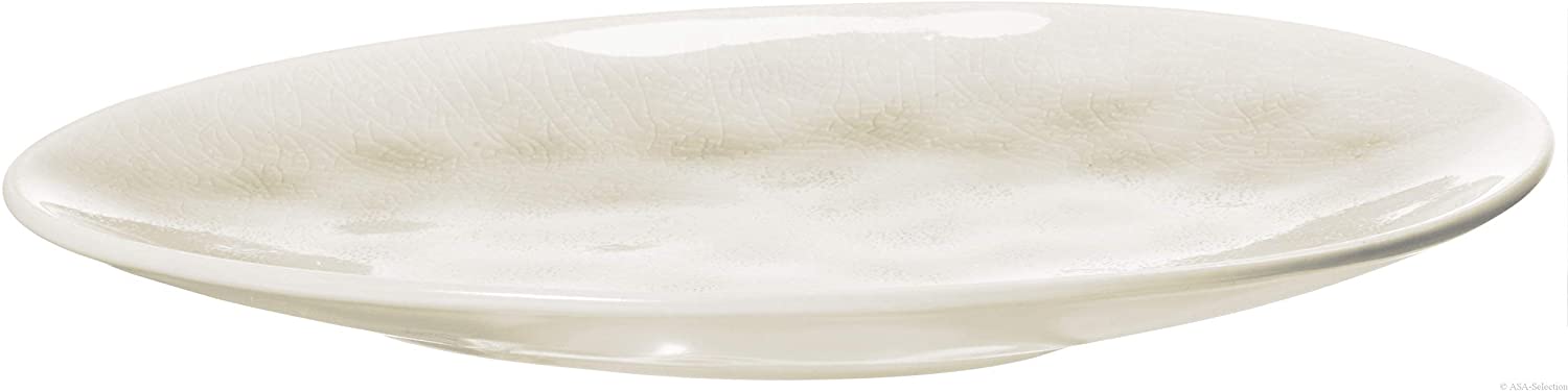 ASA 12126098 Mini Dessert Plates – Porcelain – 12 x 9 cm Champagne/Cream