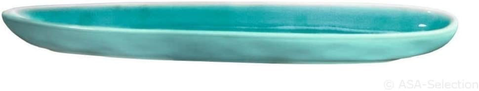 ASA 12250098 Bowl Tapas Dish – Olive Boat – Turquoise/Turquoise – 25 x 3 cm