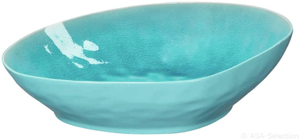 ASA 12254098 Bowl Porcelain 30 x 28 x 8.5 cm, Turquoise