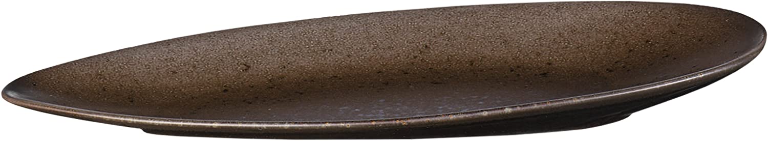 ASA 1232422 Cuba Chestnut Stone, Brown, 40 x 29 x 3,70 cm Oval Platter