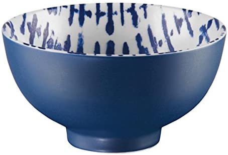 ASA 18605087 Bowl/Bowls – Indigo – Set of 2 – Porcelain Blue/White/Ø 11.5 cm Height 6 cm