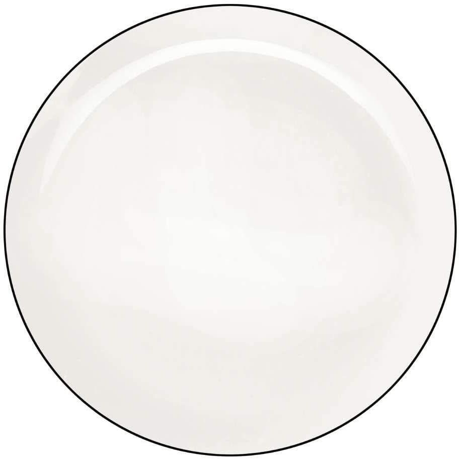 ASA Ligne Noire 30 cm Porcelain Flat Plate, White