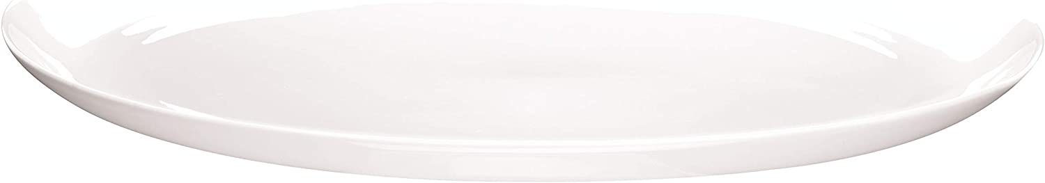 ASA 1987013 Measuring Table Ceramic Oval Platter, White, 40 x 32 x 10 cm