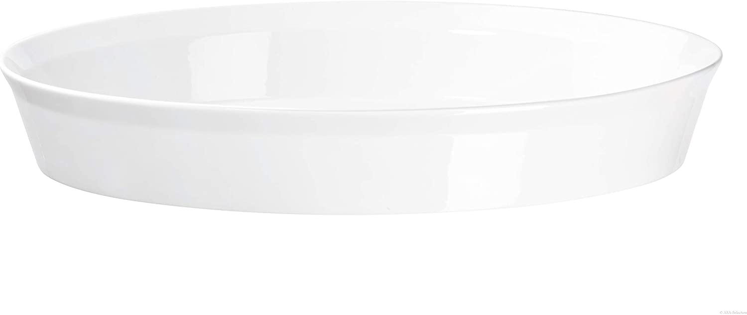 ASA Burr dish, porcelain, white, 48 x 32 x 7.5 cm