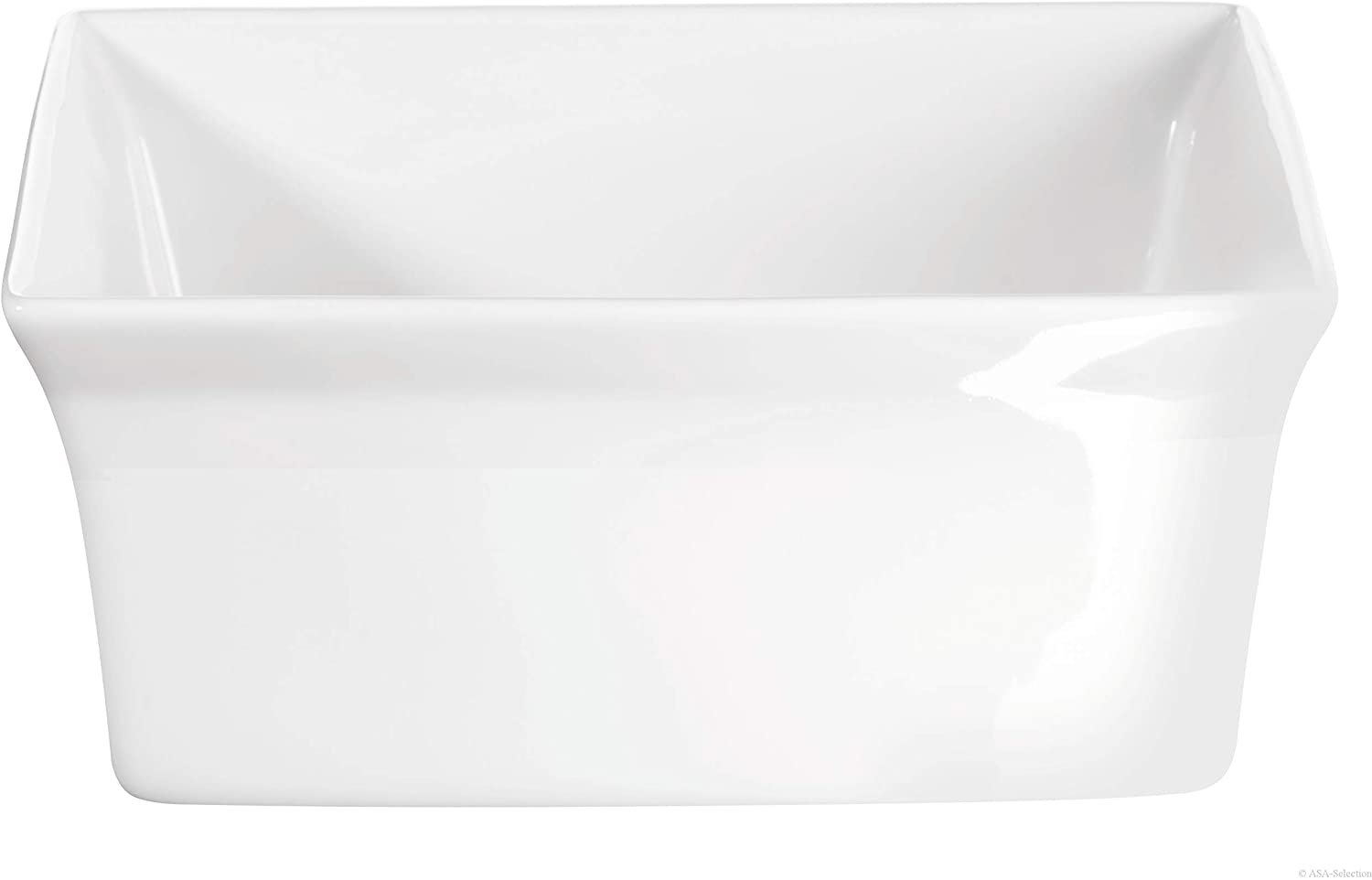 ASA Burr dish, porcelain, white, 18 x 18 x 8 cm