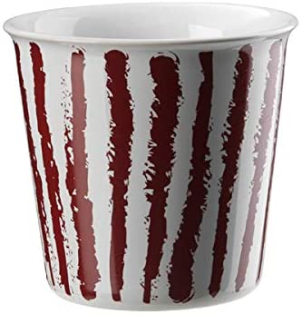 ASA Café Lungo Mug White / Red / Stripes Diameter 9.2 cm x Height 8.7 cm Capacity 0.25 L