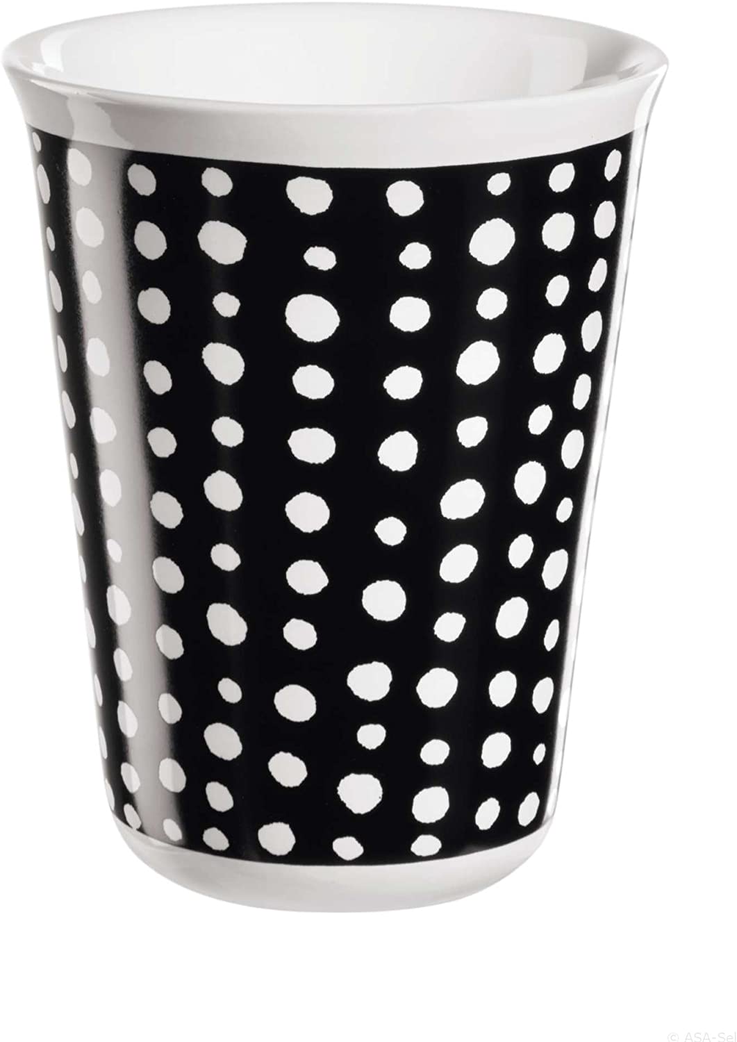 ASA COPPETTA Cappuccino Cup White Spots D. 8 cm, height 10.5 cm, 0.25 l.