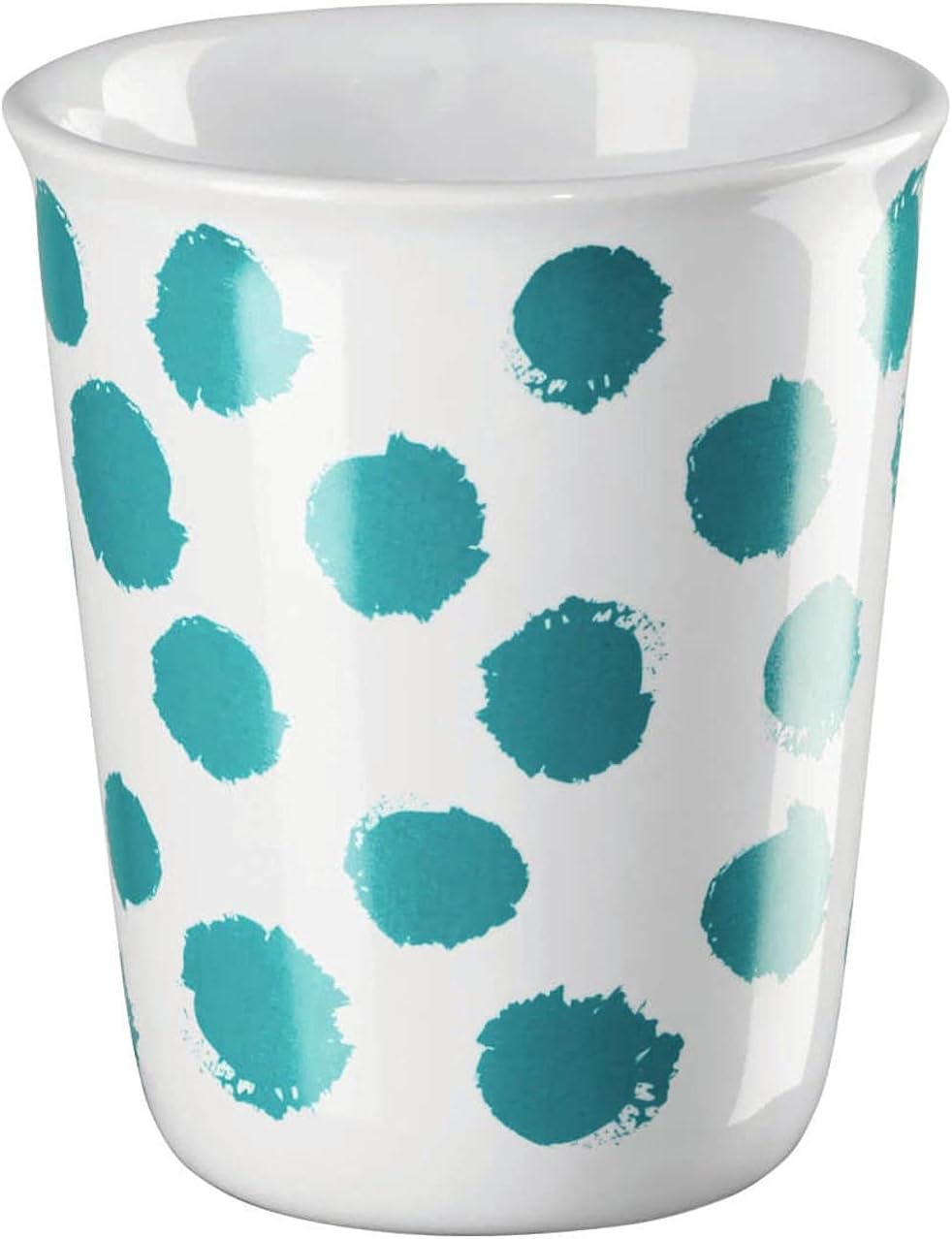 ASA - Espresso cup - white / turquoise / polka dots - porcelain - diameter 6.5 cm x height 7 cm - capacity: 0.1 l.