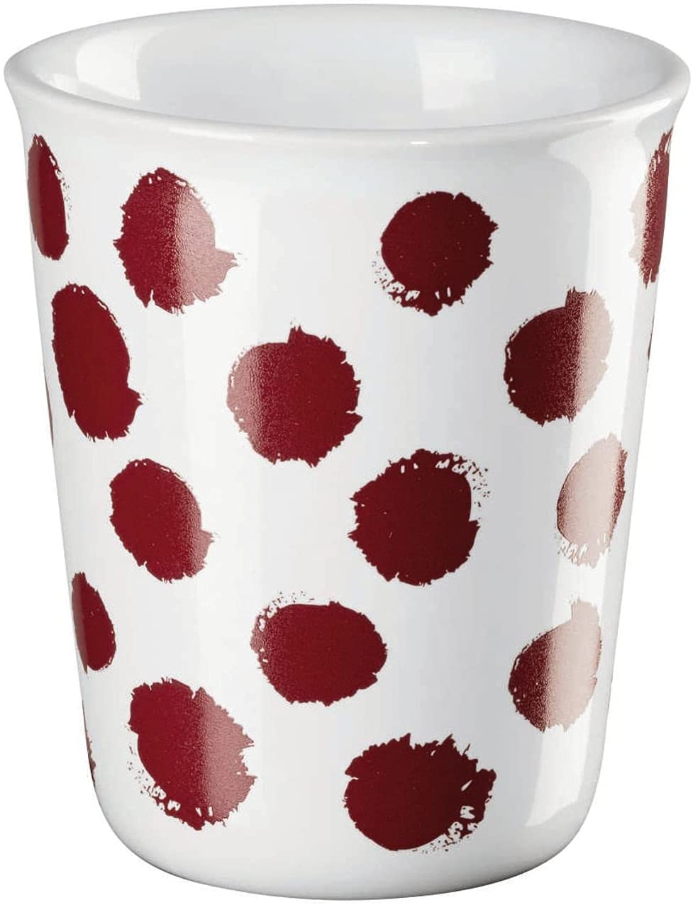 ASA - cup - espresso - white / red / polka dots - porcelain - diameter 6.5 cm x height 7 cm - capacity: 0.1 l