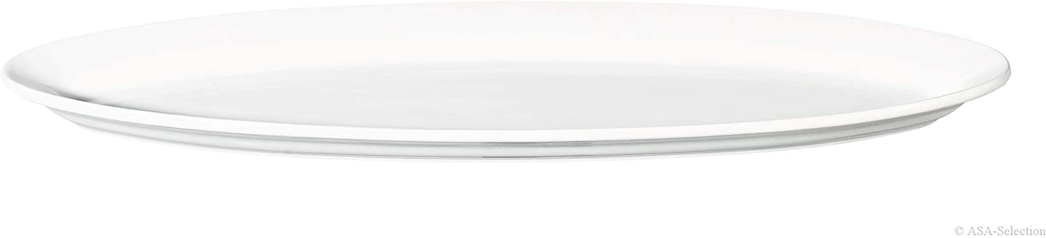 ASA Grande 4739147 Ceramic Oval Platter, White, 59 x 20 x 10 cm