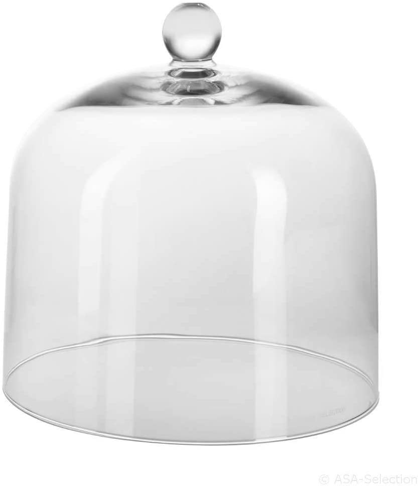 ASA Grande Glass Cake Dome Glass Cover, Cheese, Glass, Transparent, Ø 27 cm, 5322009