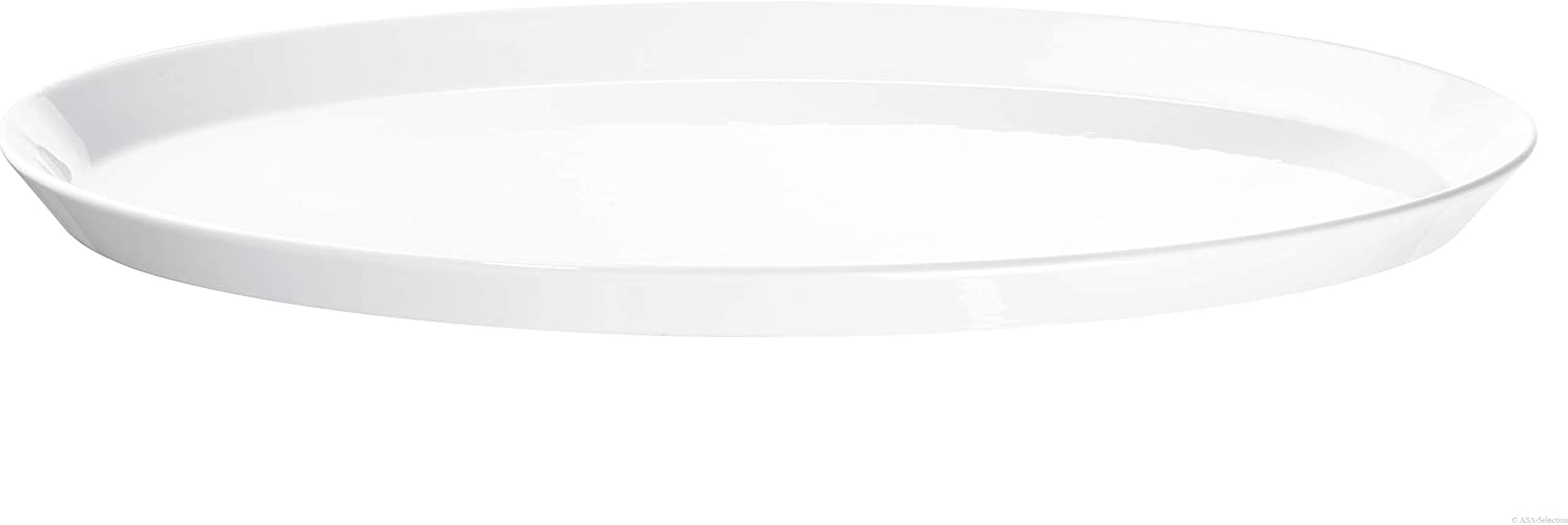 ASA Serving Plate, Porcelain, White, 49 x 33 x 3 cm