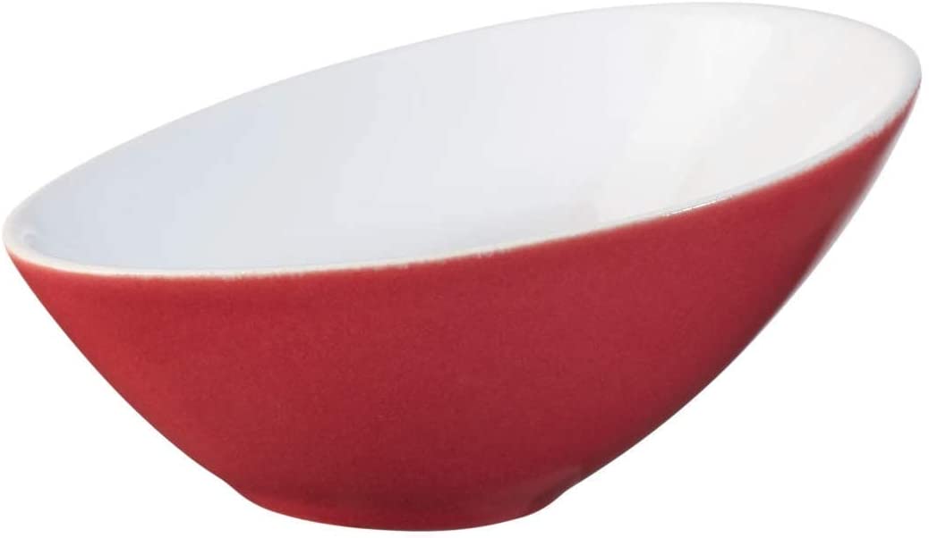 ASA VONGOLE 91051084 Bowl, Asymmetrical, Porcelain, Red, L 15.5 cm