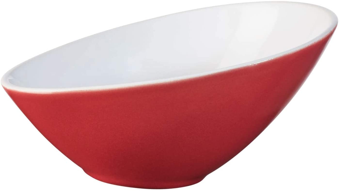 ASA VONGOLE 91052084 Bowl, Asymmetrical, Porcelain, Red