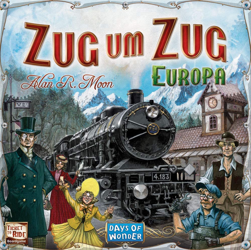 Asmodee Days of Wonder 200098 Ticket To Ride Europe Board Game