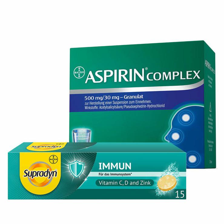 Aspirin® Complex Granules + Supradyn® Immune