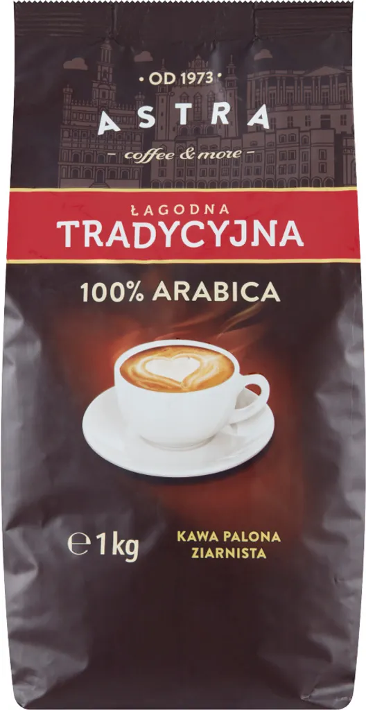 Astra Roasted Coffee Beans Mild Traditional 1 Kg