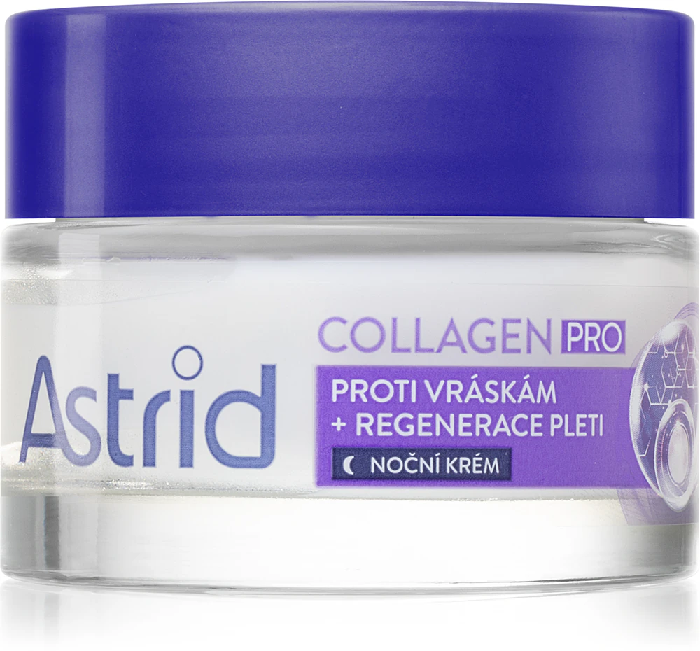 Astrid Collagen PRO night cream against all signs of aging with a regenerating effect