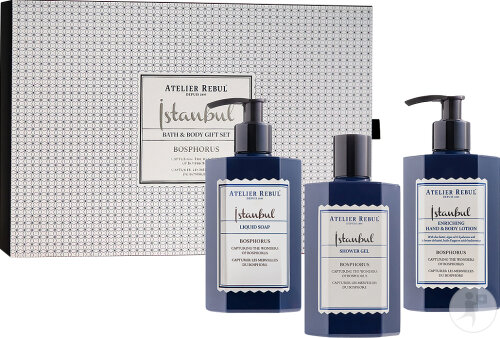 Atelier Rebul Istanbul Bosphorus Gift Set Bath And Body 3 Products