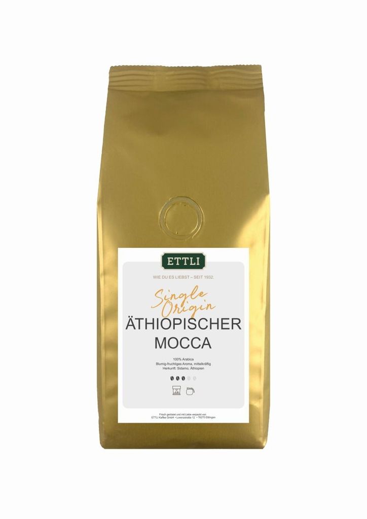 Ethiopian Mocha 250g Ettli Coffee Beans 100% Arabica