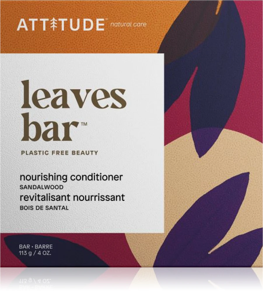 Attitude Leaves Bar Sandalwood solid conditioner with nourishing effect