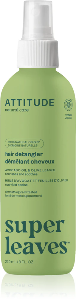 Attitude Super Leaves Avocado Oil & Olive Leaves Spray for easy hair combing For normal to dry hair