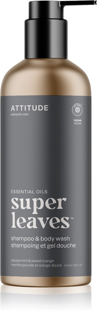 Attitude Super Leaves Essentials Shampoo & Shower Gel 2 in 1