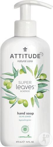 Attitude Super Leaves Liquid Hand Soap Olive Leaves Pump Bottle 473ml