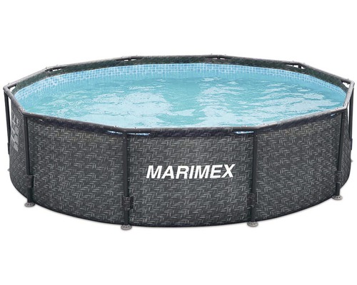 Above-ground pool Framepool Marimex Florida round Ø 366x122 cm without accessories rattan