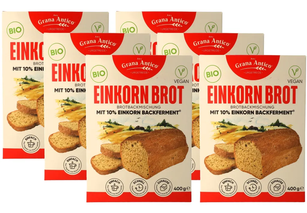 from Grana Antico Urkorn®Einkorn baking mix light – 6-pack (6 x 400 g)