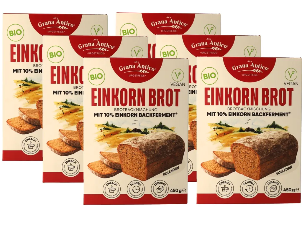 from Grana Antico Urkorn® Einkorn Baking Mix Whole Grain – 6-pack (6 x 450 g)