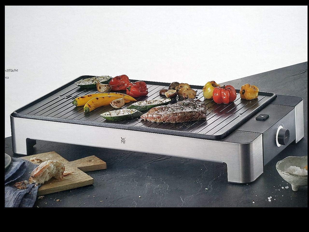 WMF Kult 2000W Ribbed Table Grill