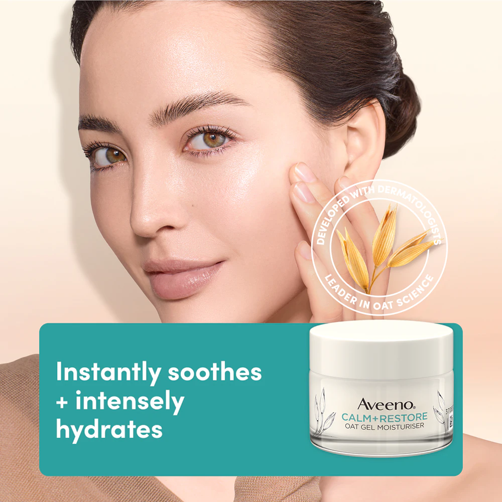 Aveeno Calm + Restore moisturizing skin gel